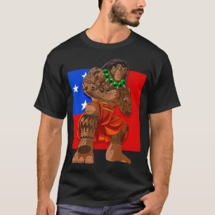 Camiseta Samoan Pride Polinésia Haka Dance Samoa Flag