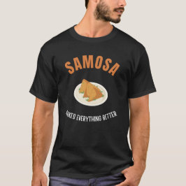 Camiseta Samosa faz tudo melhor