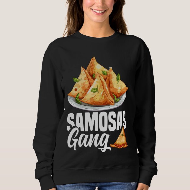 Camiseta Samosas Comida Samosa Culinária de Alimentos Veget (Frente)