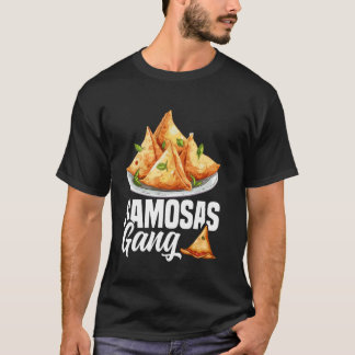 Camiseta Samosas Comida Samosa Culinária de Alimentos Veget