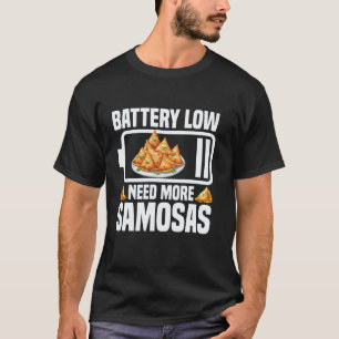 Camiseta Samosas Fã Embrulhos de Samosa Vegana Indiana Samo