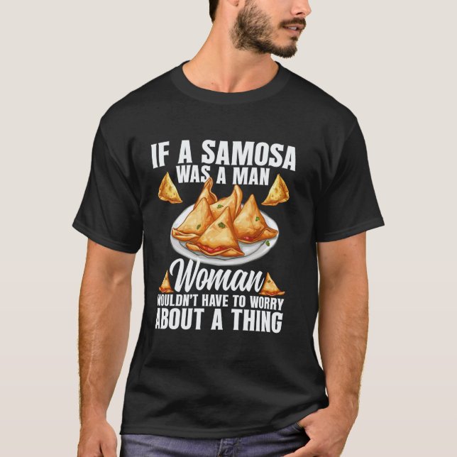 Camiseta Samosas Fan Vegan Samosa Wraps Indian Frozen Samos (Frente)