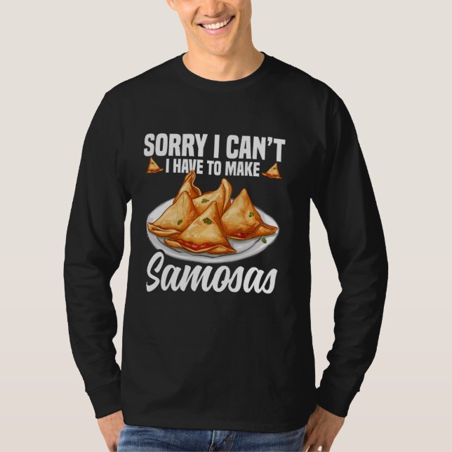 Camiseta Samosas Maker Samosa Foodie Comida Vegetal (Frente)