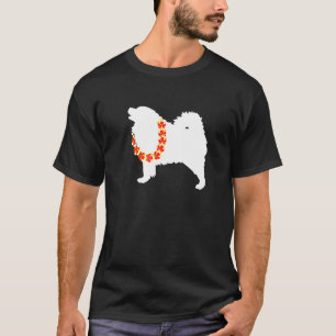 Camiseta Samoyed Aloha Hawaiian Lei Dog