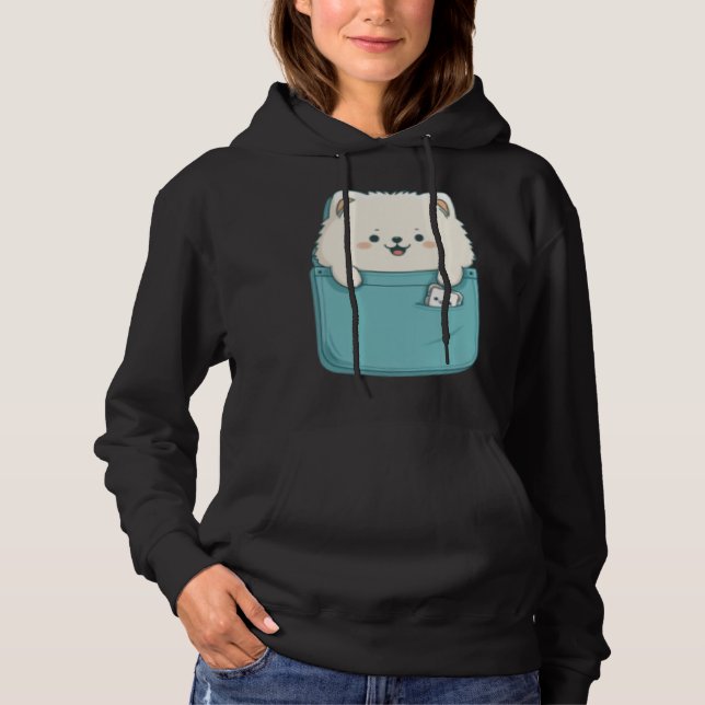 Camiseta Samoyed Dog in your Pocket Dog   3 (Frente)