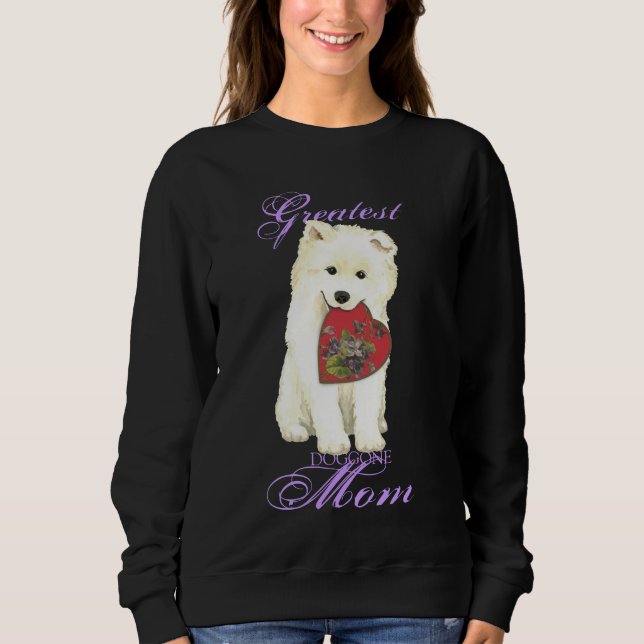 Camiseta Samoyed Heart Mãe (Frente)