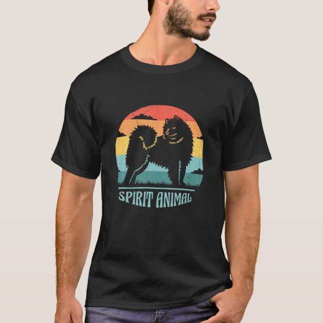 Camiseta Samoyed - Spirit Animal / Vintage (Frente)