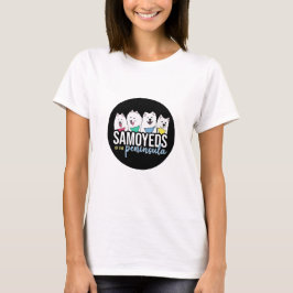 Camiseta Samoyeds do logótipo da península