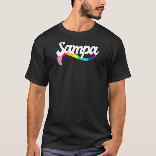 Camiseta SAMPA São Paulo Orgulho gay Orgulhosa LGBTQ Rainb (Frente)