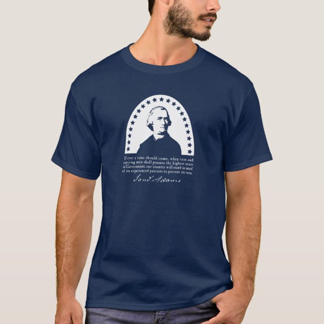 Camiseta Samuel Adams - Citação Patriota (Frente)