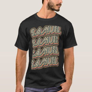 Camiseta Samuel Groovy Style Retro Design Meu nome é Samuel