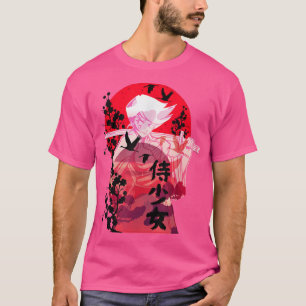 Camiseta Samurai Anime Garota Katana Espada Sunset Manga Ae
