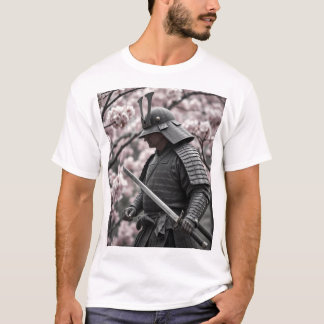 Camiseta Samurai antigo - Um tributo ao carvão ao Guerreiro