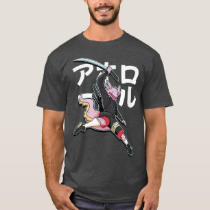 Camiseta Samurai Aolotl Cartoon Engraçado 
