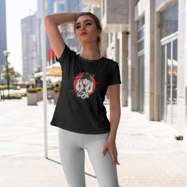 Camiseta Samurai Back Swords (Criador carregado)