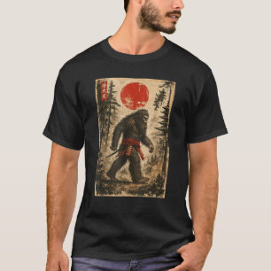 Camiseta Samurai Bigfoot Japonês Dão Presentes Para Homens