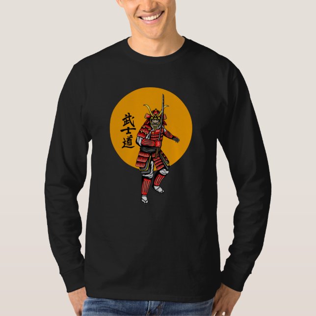 Camiseta Samurai Blindado Retro com Katana (Frente)