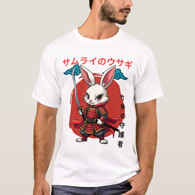Camiseta Samurai Bunny - The Warrior of the Rising Sun (Frente)