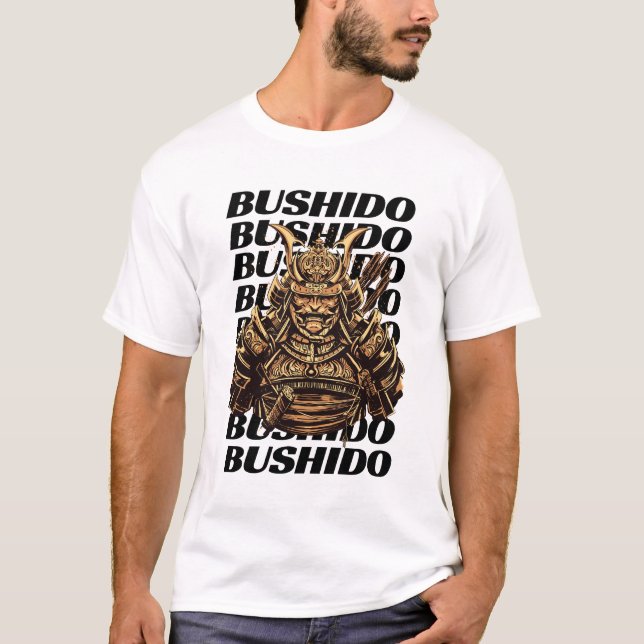 Camiseta Samurai Bushido Men White (Frente)