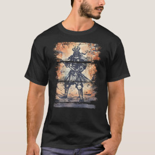 Camiseta Samurai Bushido Warrior Katana Sword de volta