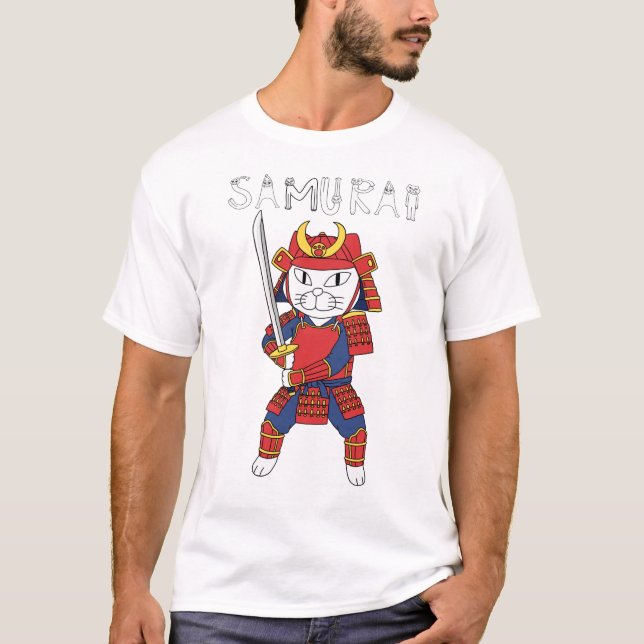 CAMISETA SAMURAI CAT (Frente)