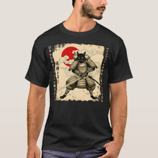 Camiseta Samurai Cat gato japonês gato guerreiro japonês Ja