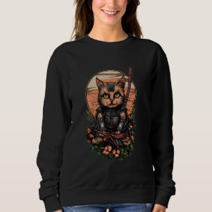 Camiseta Samurai Cat Ninja Shark Kanagawa Tee