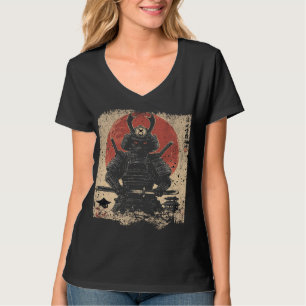 Camiseta Samurai Cat Warrior Art Lovers