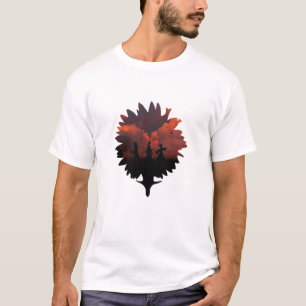 Camiseta Samurai Champloo Mugen Jin e Fuu Sunflower em