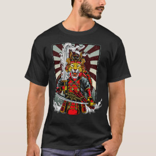 Camiseta Samurai Cheetah Warrior Japão