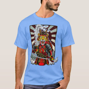 Camiseta Samurai Cheetah Warrior Japão