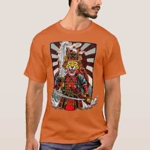 Camiseta Samurai Cheetah Warrior Japão