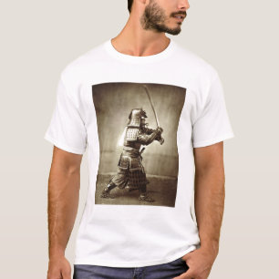 Camiseta Samurai com espada aumentada, c.1860 (impressão d
