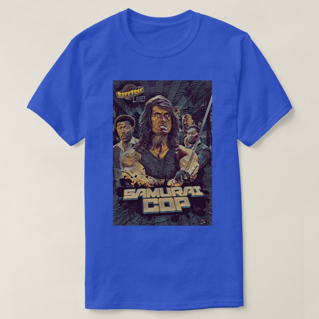 Camiseta Samurai Cop Wallpaper (Frente do Design)