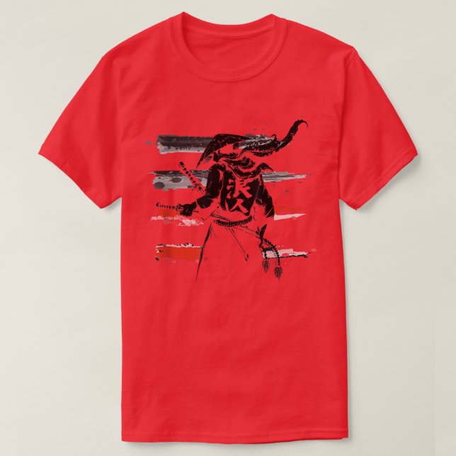 Camiseta Samurai Design para Homens e Mulheres Presente em  (Frente do Design)