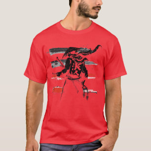 Camiseta Samurai Design para Homens e Mulheres Presente em
