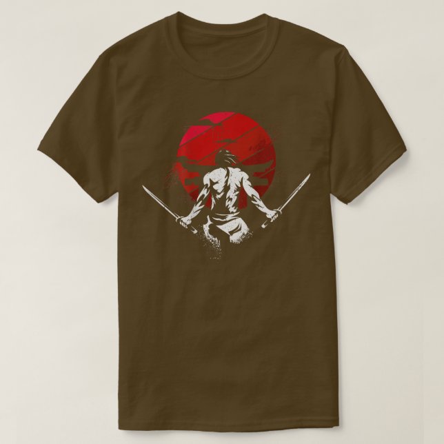 Camiseta Samurai Design para Homens e Mulheres Presente em  (Frente do Design)