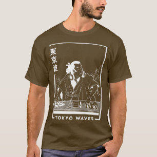 Camiseta Samurai DJ Japanese Futurism Minimalistic Japan Ar