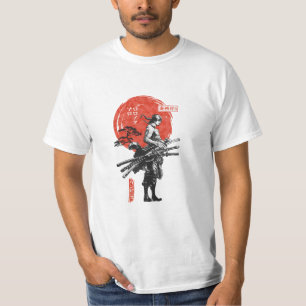 Camiseta Samurai do Sol Vermelho
