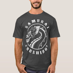 Camiseta Samurai Dragon Japonês Aestético Edgy Streetwear