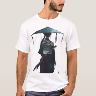 Camiseta Samurai Feudal Warrior 1X00005 WHITE NO BG