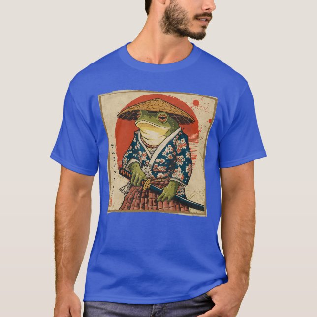 Camiseta Samurai Frog Japanese Funny Anime Gifts For Men Wo (Frente)