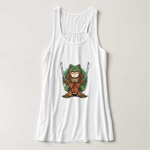 Camiseta Samurai Frog Warrior Flowy Racerback