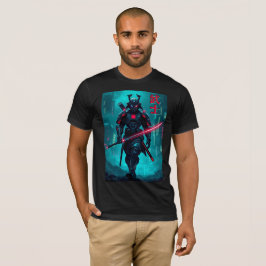 Camiseta Samurai futuralista - Teto estético Cyberpunk