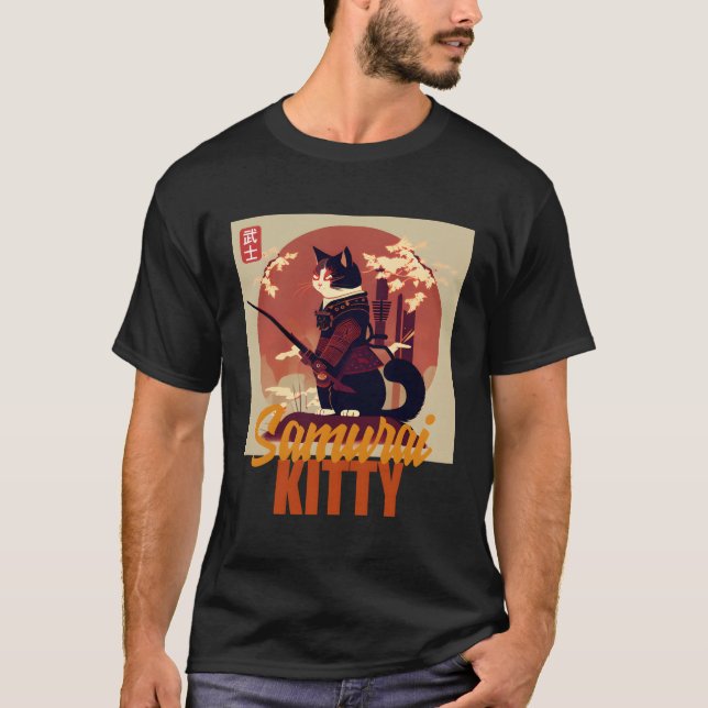 Camiseta Samurai Gatinho Vs Anima A Revolução Felina (Frente)