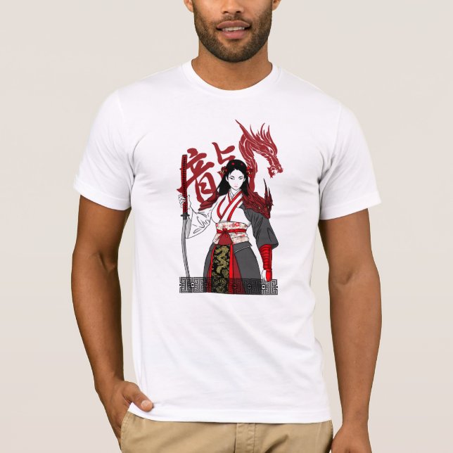 Camiseta Samurai Geisha (Frente)