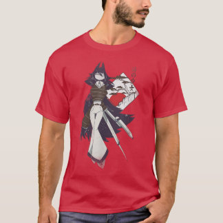 Camiseta Samurai Girl Warrior Ukiyo Fpe Fundamental Paper E