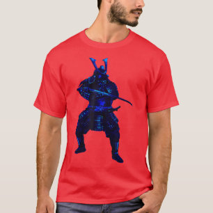 Camiseta Samurai, guerreiro de sangue frio japonês 
