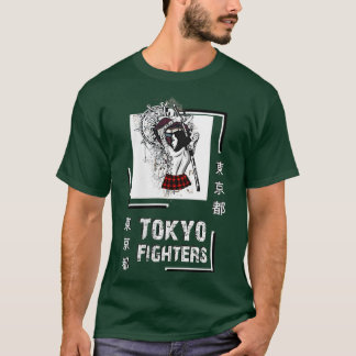 Camiseta Samurai Guerreiro do Japão Roupa estilo Tóquio