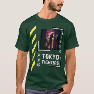 Camiseta Samurai guerreiro do Japão Vestuário do estilo Tóq